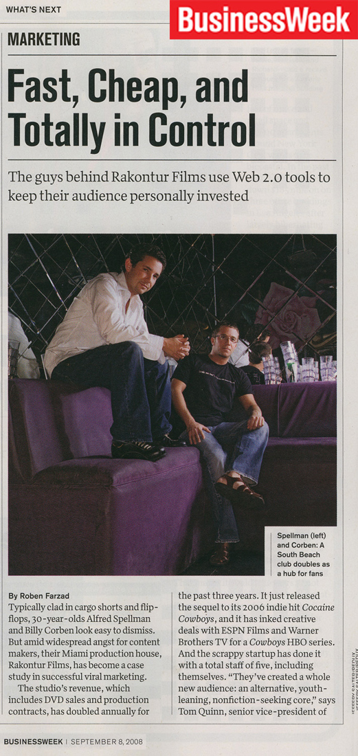 Bloomberg: Rakontur Films' Marketing Strategy